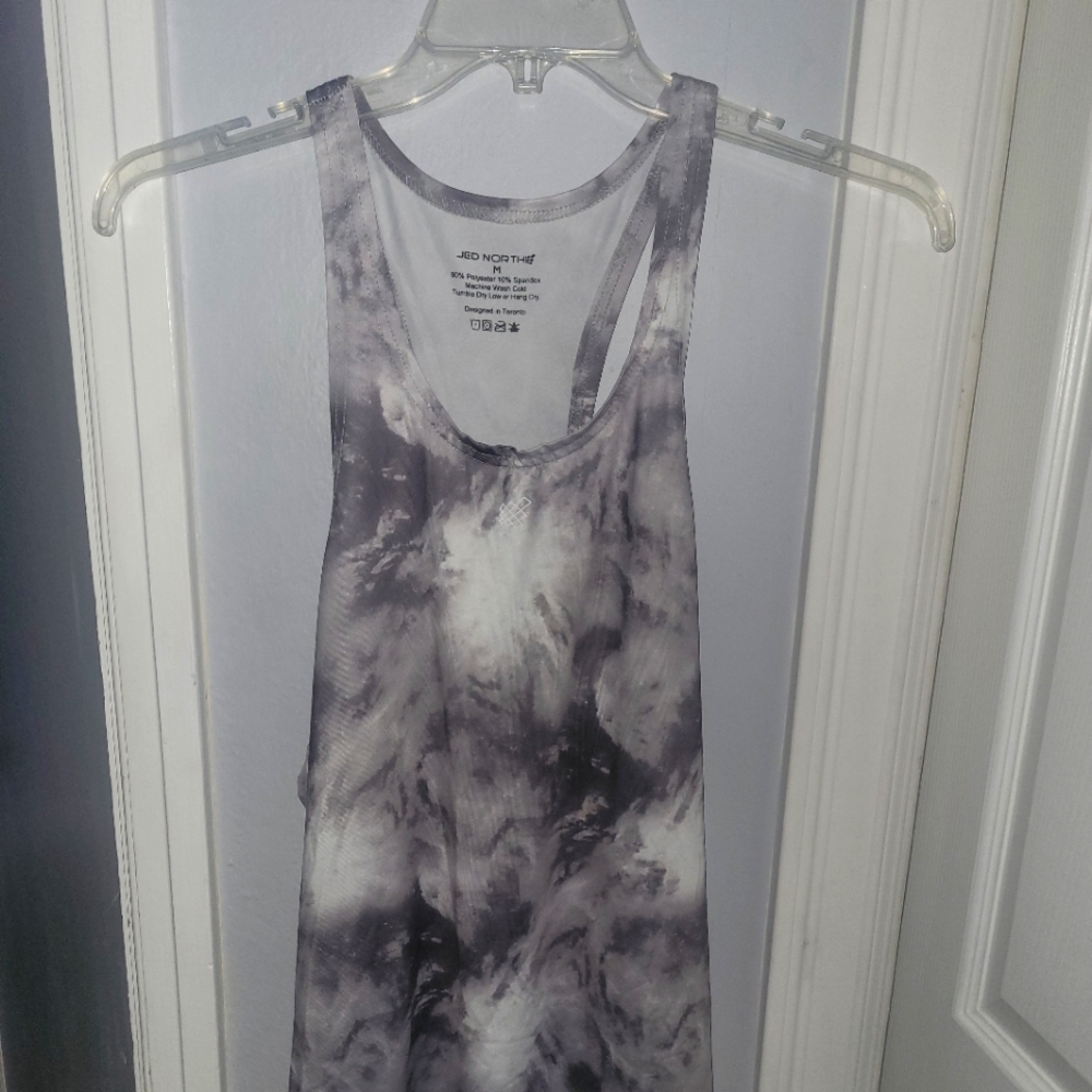 Jed North Graphic Muscle Tank Top - Grey Marble